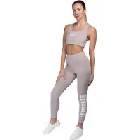 Lonsdale Leggings 'SEMLEY' gris claro / blanco