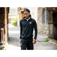 Compressport - Seamless Zip Sweatshirt - Chaqueta de running size S, negro