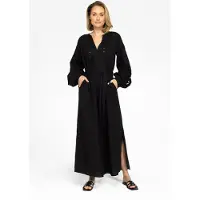 Ibana Dalma Black Talla: 38 | Vestidos Maxi Outlet | Mujer | Negro
