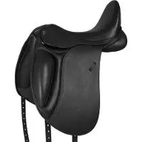 Horka Silla de doma Dressix, color negro, talla 16.5"