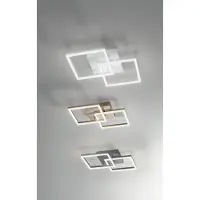 FABAS LUCE Lámpara de techo LED moderna BARD, 39W, color blanco, modelo 3394-29-102, marca