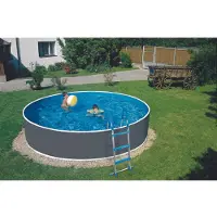 Mountfield Azuro Piscina Azuro, con orificios laterales, color gris, 360 x 120 cm