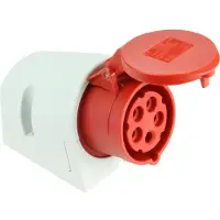 Pce Enchufe festejable de 32A, 3 polos, 230V, color azul, grado de protección IP44, modelo 123-6