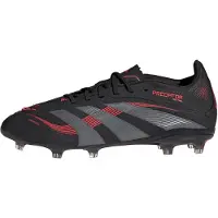 Adidas adidasBota de fútbol Predator Elite césped natural seco (Adolescentes) 28 Core Black / Grey Four / Lucid Red Niño