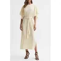 Reiss Cape Sleeve Midi Dress — Lemon Talla: 6 | Vestidos Midi Outlet | Mujer