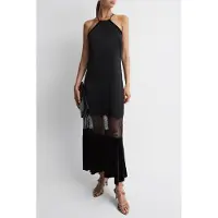 Reiss Lace Panel Maxi Dress — Black Talla: 12 | Vestidos Maxi Outlet | Mujer | Negro