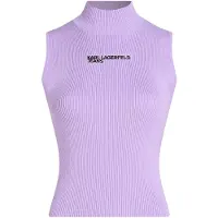Karl Lagerfeld Klj Knitted Top Lavendula Talla: M | Camisetas de Tirantes Outlet | Mujer