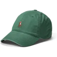 Ralph Lauren para hombre. 710960726011 Gorra de sarga de algodón elástico verde (OSFA), Casual, outlet 2026.
