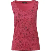 KOROSHI Top 'GURTBAND' fucsia / negro