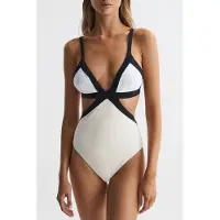 Reiss Colour Block One-piece Swimsuit — Regular Fit Talla: 4 | Bañadores Outlet | Mujer