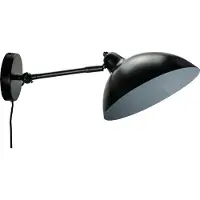 Dyberg Larsen Aplique de pared Futura de , negra, 40 W, cable, metal