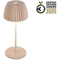 Briloner Lámpara de mesa LED, batería, regulable, sin cables, con sensor táctil, para uso interior y exterior