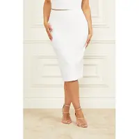 Guess Marciano By Pandora Skirt Solid True White Talla: M | Faldas Midi Outlet | Mujer | Blanco