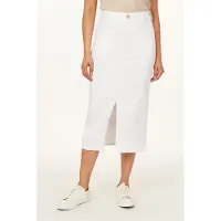 Scotch & Soda Midi Skirt Blanc De Blanc Talla: W29 | Faldas Midi Outlet | Mujer