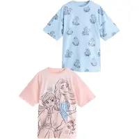 Next Camiseta de noche 'Frozen' azul claro / rosa / negro