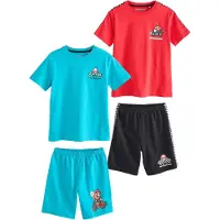 Next Pijama azul neon / rojo / negro / blanco