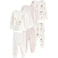 Next Pijama marrón / rosa / blanco