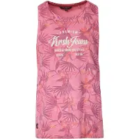 KOROSHI Camiseta borgoña / melón / blanco