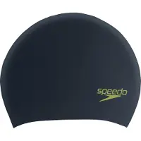 Speedo - Long Hair Cap Junior - Gorro de baño negro/verde