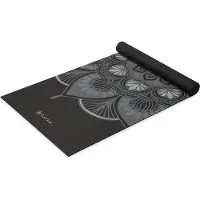 Gaiam - 4 mm Classic Printed Yoga Mat - Esterilla de yoga size 61 x 173 x 0,4 cm, gris