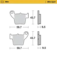 Moto-Master Pastillas De Freno Sinterizadas Honda/tm Racing 094322