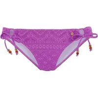 LASCANA Braga de bikini marrón / oro / lila