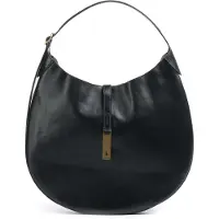Ralph Lauren para mujer. 428867518001 Bolso Shoulder Polo ID de piel grande negro (OSFA), Casual, outlet 2026.