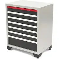 HBM 7 cajones Deluxe Armario de herramientas profesional para amueblar taller