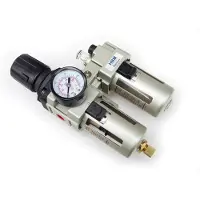 HBM Deshumidificador Regulador de presión/Nebulizador de aceite con entrada de 1/4 de pulgada
