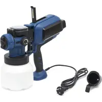 HBM Pulverizador de pintura eléctrico de 550 Watt, 1500 ml, con luz LED