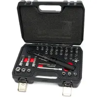 HBM Set de llave dinamométrica de <b>32</b> piezas, 1/4 de pulgada, 2 - 20 Nm