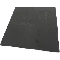 HBM Juego de baldosas de EVA para la protección del suelo 4 piezas, negro
