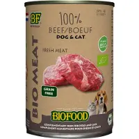 Biofood Organic 100% Carne de Res - Perro & Gato - 12 x 400 g