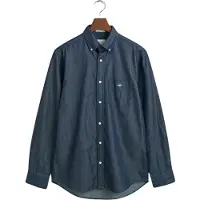 Gant para hombre. 3000400 Camisa Regular Fit marino (XXL), Casual, Algodón, Clásico, Manga larga, outlet 2026.