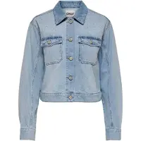 ONLY Chaqueta de entretiempo 'ONLLumi' azul denim