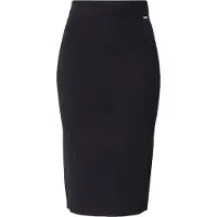 Armani Exchange para mujer. 8NYN9AYMH6Z1200 Falda midi negro (S), Casual, Viscosa, outlet 2026.