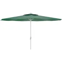 Marbueno Summer Sombrilla Marbueno, estructura de acero, 8 varillas, diámetro de 270 cm, fabricada en poliéster, color verde, ideal para jardín, piscina y terraza. Modelo: 10188