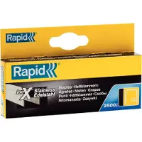 Rapid 11835626, Paquete de grapas, 8 mm, 2500 grapas, Fijación, Acero inoxidable, R13, R23, R30, R33, R83, ALU610, ALU913, Eco Tacker, M10Y
