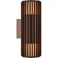 Nordlux Lámpara de pared LB25 Aludra Double Brown, metálica, estilo "Seaside"