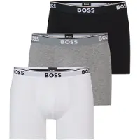 BOSS Calzoncillo boxer 'Power' gris moteado / negro / blanco
