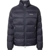 Armani Exchange para hombre. XM001575AF16927UB101 Cazadora de acolchado horizontal con capucha Essential marino (XL), Casual, Poliamida,