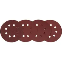 Makita Juego de papel de lija circular, 125 mm, modelo D-77229, cantidad: 20