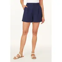 Scotch & Soda Tailored Pleat Shorts Maritime Blue Talla: W26 | Pantalones Cortos Outlet | Mujer | Azul