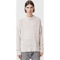 AllSaints Chillion Crew Ecru White Talla: XXL | Jerséis Outlet | Hombre | Marrón