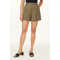 Scotch & Soda Tailored Pleat Shorts Dusky Olive Talla: W26 | Pantalones Cortos Outlet | Mujer | Verde