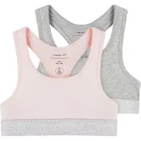 Name it Sujetador gris moteado / rosa pastel / plata