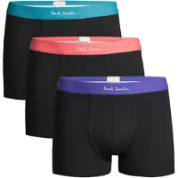 Paul Smith Men Trunk 3 Pk Mix Band Black Talla: S | Bóxeres Outlet | Hombre | Negro