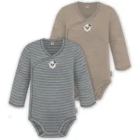 Normani Pijama entero/body 'Kaitaia' gris / color barro / gris humo
