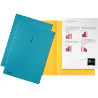 Esselte carpeta de cartón A4 azul | solapas de 10mm | con lados iguales | 100 unidades