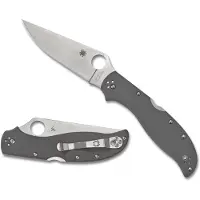 Spyderco Navaja Strech 2 XL Grey G-10 CPM CRU-WEAR